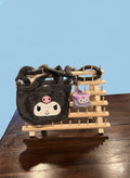 Kuromi Plush Bag and Mini Pouch Combo