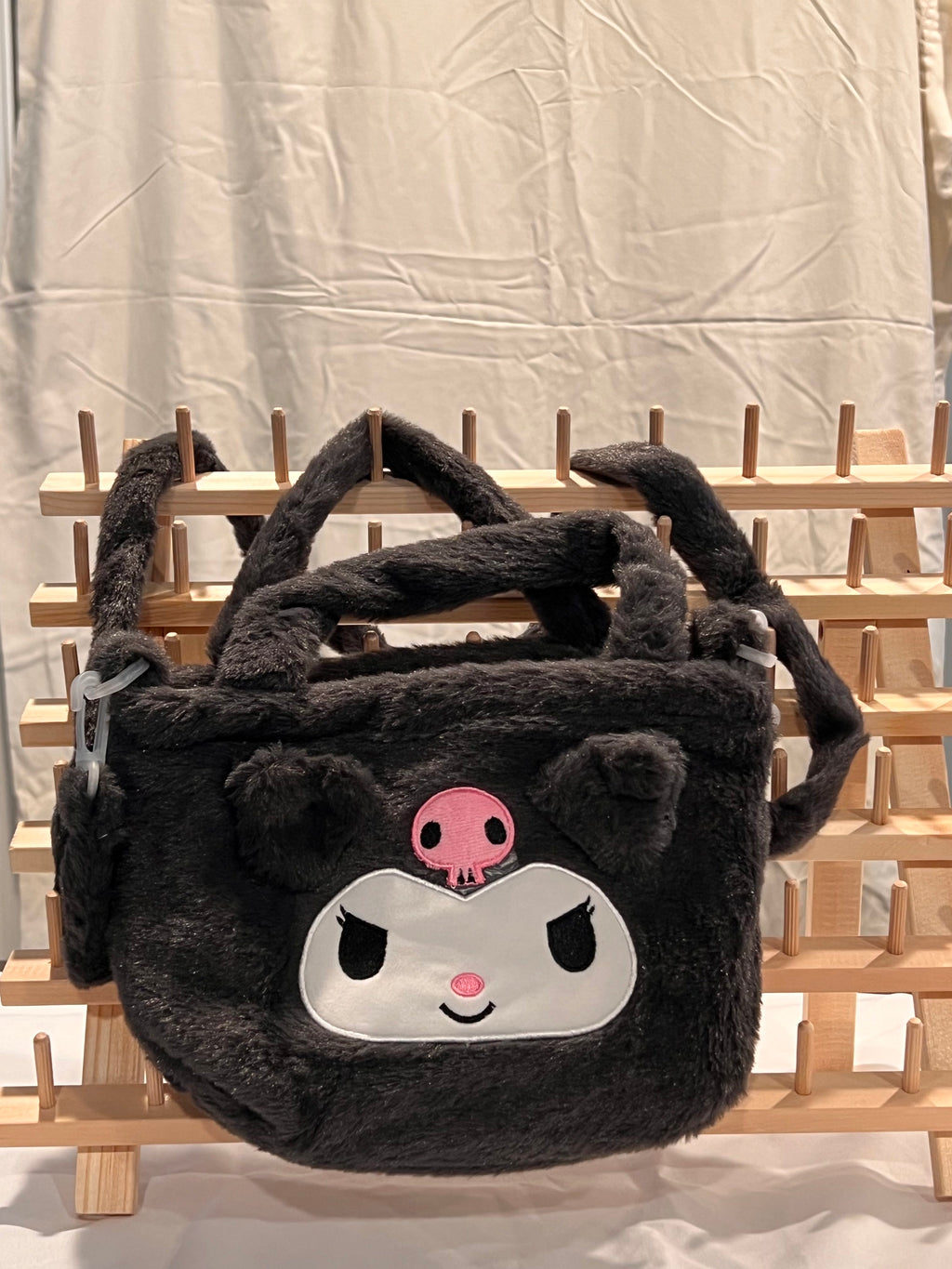Kuromi Plush Bag and Mini Pouch Combo